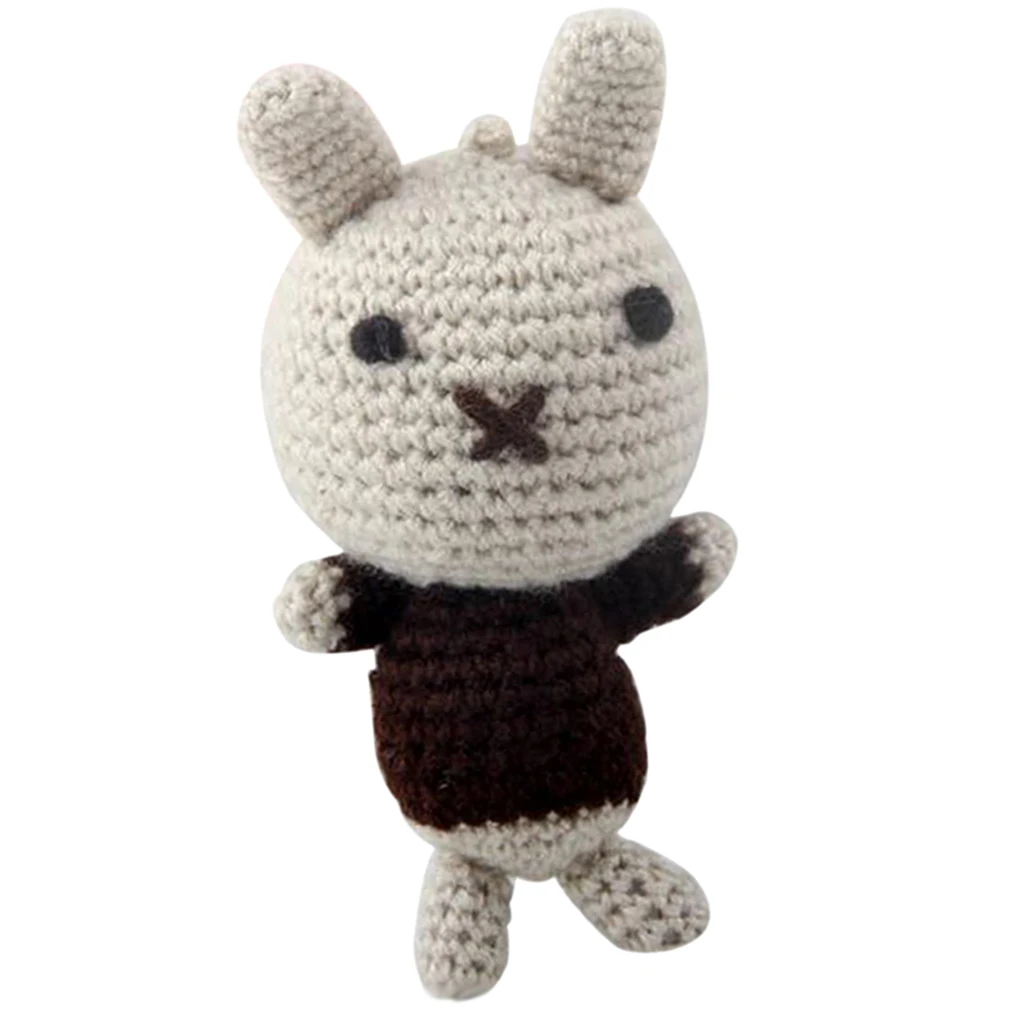 Handmade DIY Rabbit Doll Toy Crochet Kit Amigurumi Kit for Kids Beginners Crafts