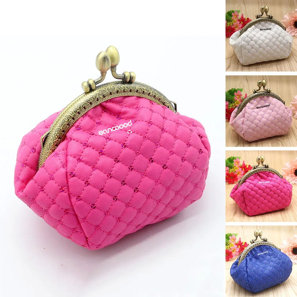 Women Rhombic Pattern Wallet Card Coin Purse Clutch Handbag Mini Bag coin purse women wallet card wallet