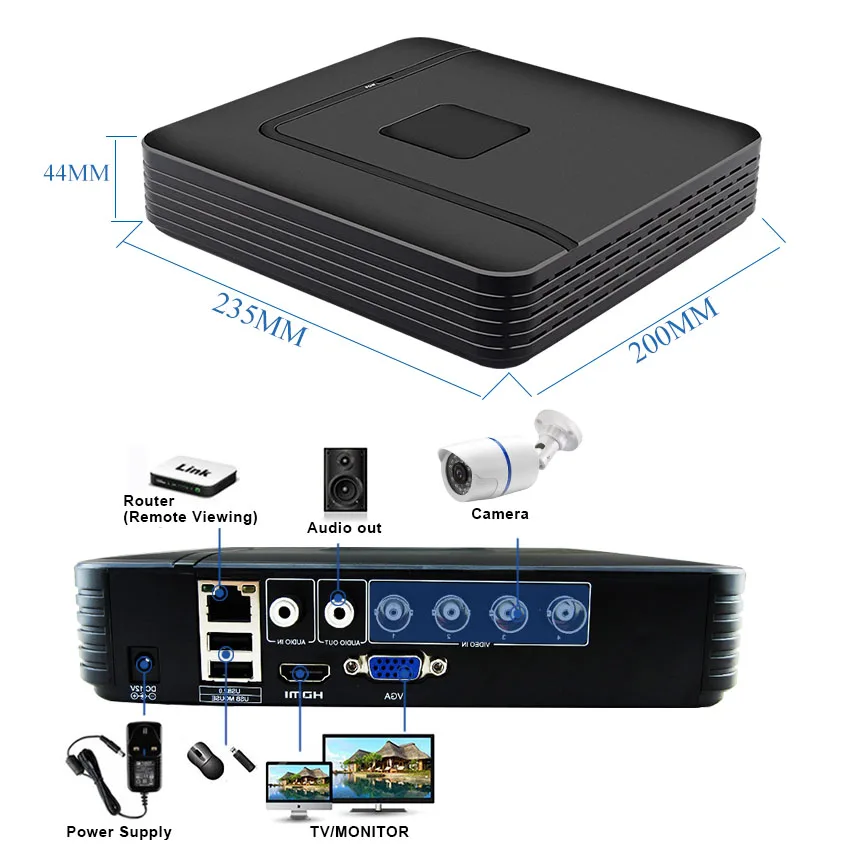 Система видеонаблюдения 1080P HDMI AHD CCTV DVR 4 шт. 2,0 МП уличная инфракрасная камера видеонаблюдения 2500TVL TVL камера видеонаблюдения комплект/BNC кабель опция
