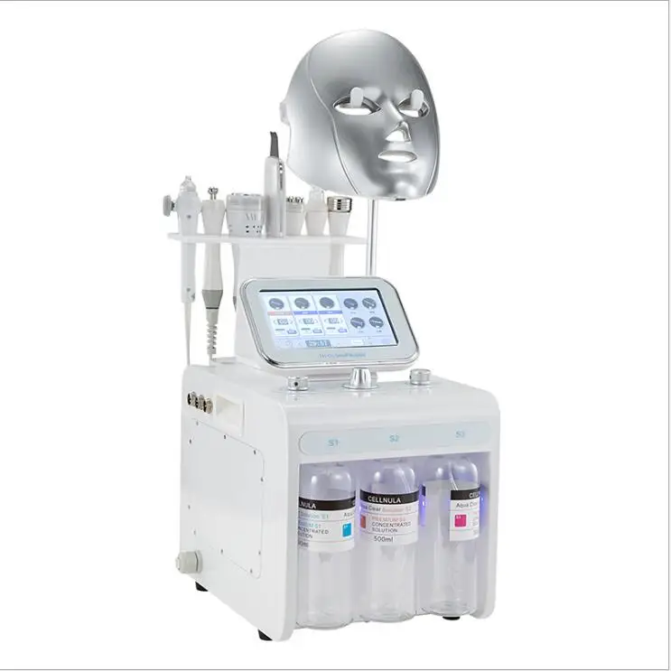  Newest hydro 8 in 1 H2O2 portable facial peel oxygen concentrator beauty machine