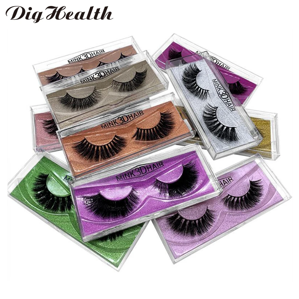 Dighealth Makeup Lashes 3D Mink False Eyelashes Natural Long Faux Cils Wimpers Magnetique Thick Eyelash Extension Supplies | Красота и