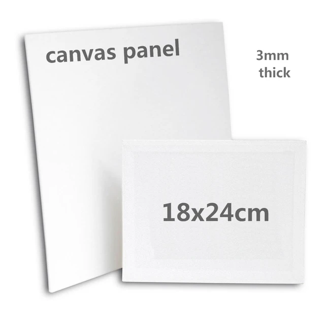 Square canvas cardboard, size 20 cm x 30 cm, thickness 3 mm, for painting