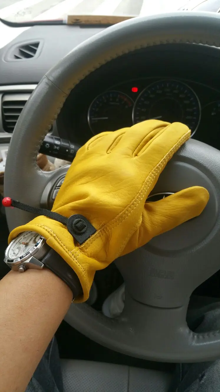 retro leather bike glove 8