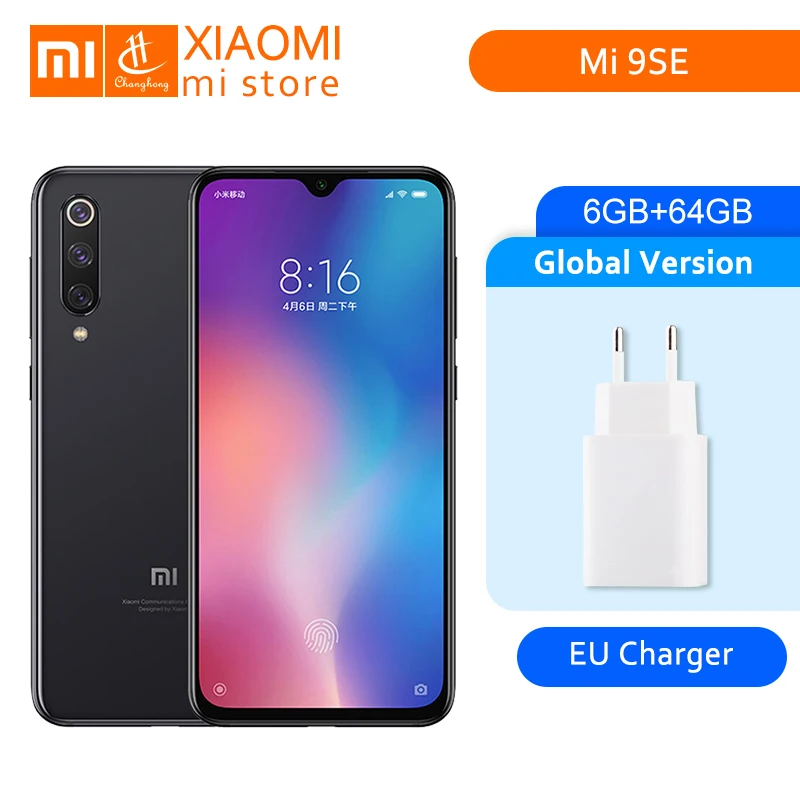 

Global Version Xiaomi Mi 9 SE Mi9 SE 6GB 64GB Snapdragon 712 Octa Core 5.97" AMOLED FHD+ 48MP Triple Cameras NFC Mobile phone