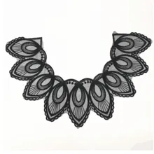 Цветок лист вышивка воротник Венеция Кружева Цветы аппликация-колье на шею отделка и кружева ткани Швейные принадлежности