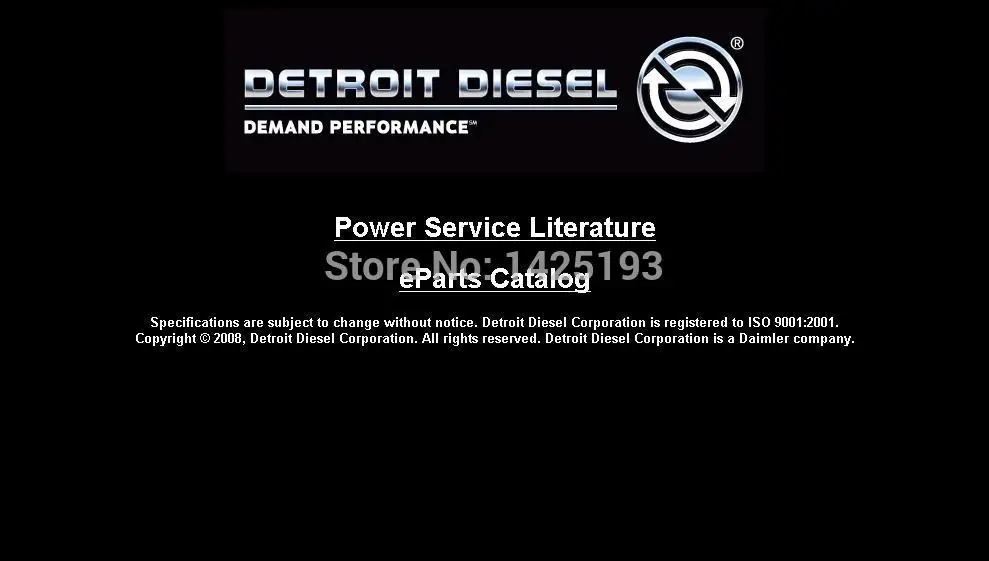 Детройт, дизельный силовой служебная литература On-Highway DVD 2008
