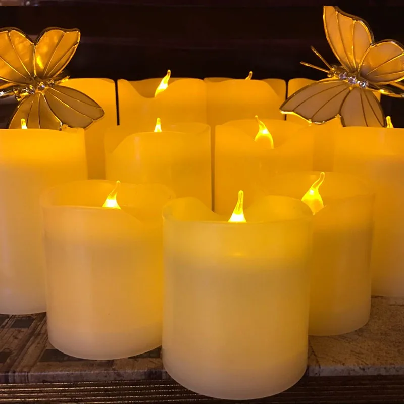 3pcs/lot Small Battery Operated LED Candle with Long Lasting Bright