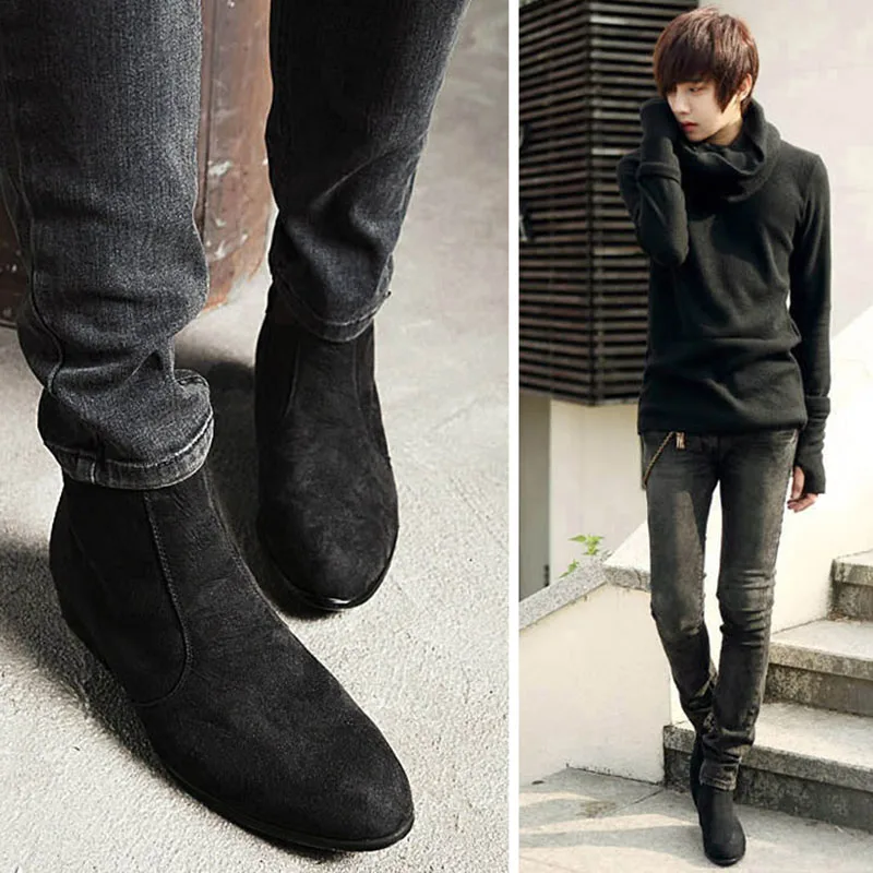 mens pointed chelsea boots