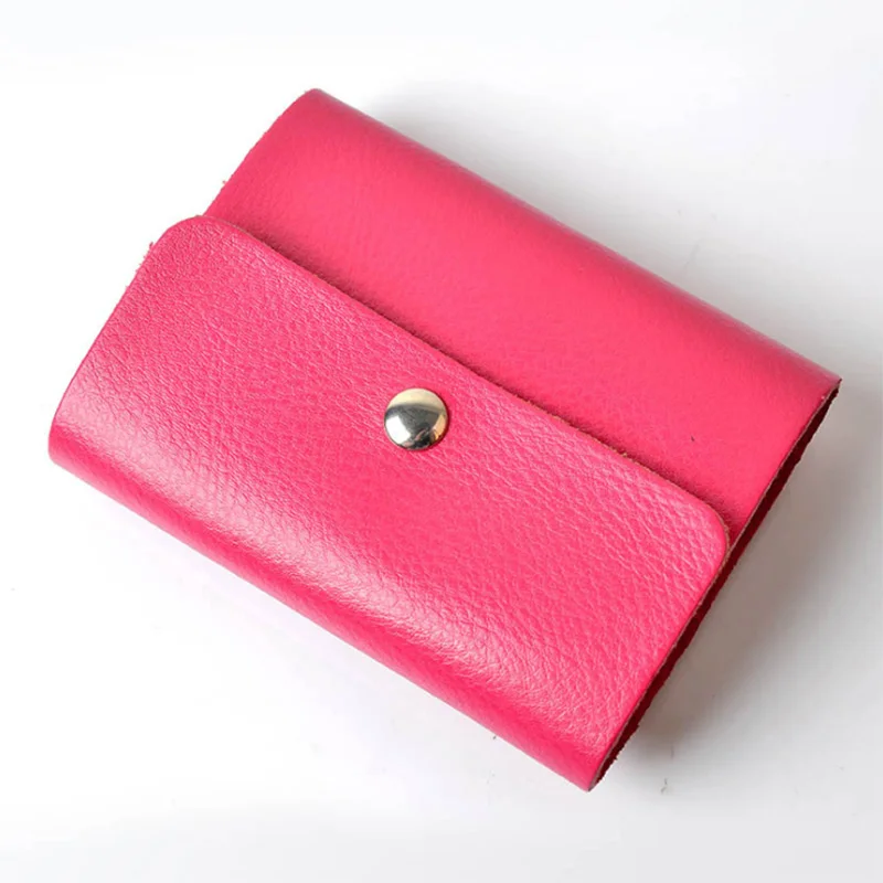 100% Genuine Leather Card Holder Business Card Holder Women&Men's Card ID Holders For Businessman Fashion Cow Leather Cardholder (2)