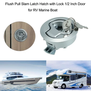 

1 Pc Stainless Steel RV Yacht 2 Inch Door Cabinet Door Pull Lock Home Cupboard Cabinet Drawer Push Latch