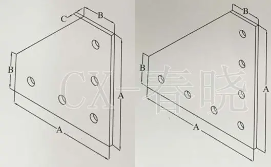10 шт. серебристый или черный 3D-принтер 90 градусов Соединительная пластина с 5 отверстиями для Openbuilds CNC v-слот 3030 4040 алюминиевые профили