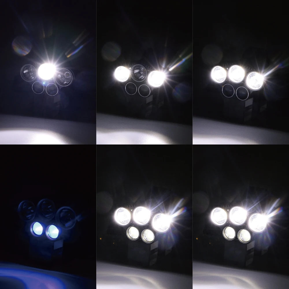 ITimo переносное освещение аварийное освещение для активного отдыха алюминиевый сплав фара 6 режимов светодио дный светодиодные фары супер