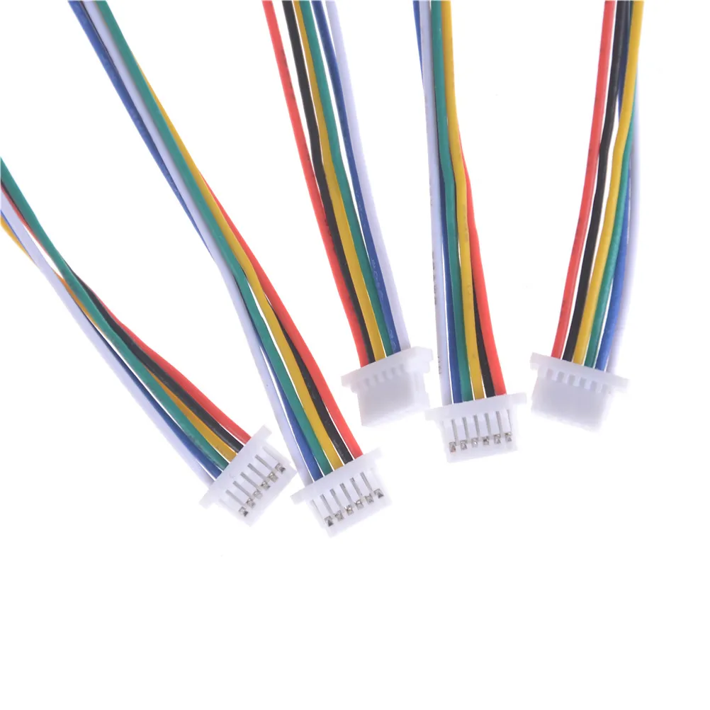 

5pcs/lot Mini Micro SH 1.0mm 6-Pin JST Double Connector Plug Wires Cables 100MM