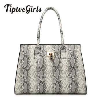 

Personality Snake Pattern Middle-Aged Mother Handbag New Fashion Personality Shoulder Bag Casual Wild Messenger Bag