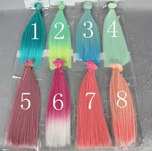 O for U 25CM Multi Dreamy Colors Fashionable Doll High temperature Wire Handmade Doll BJD Wigs