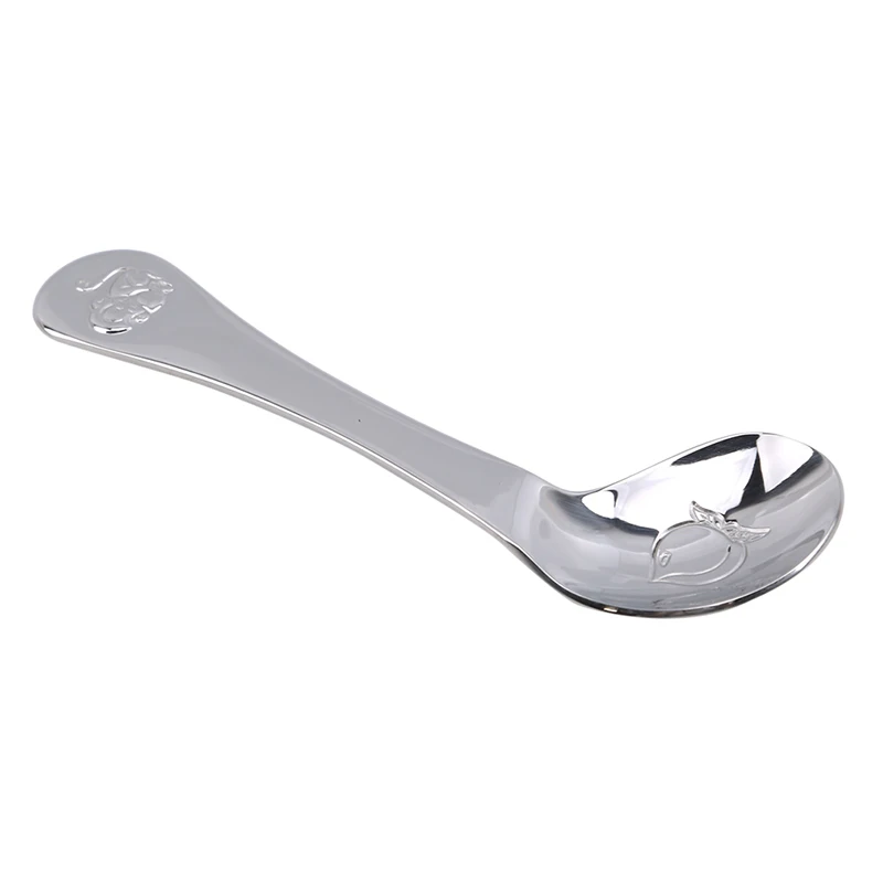 High Quality Children Spoon Baby Feeding Spoon Stainless Steel Kids Eating Utensils Toddler Baby Flatware Accessories