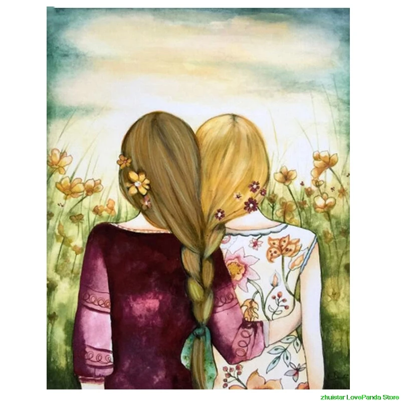 

diamond painting Sisters Friendship Diamond mosaic full rhinestones diamond embroidery icons christmas decorations for home