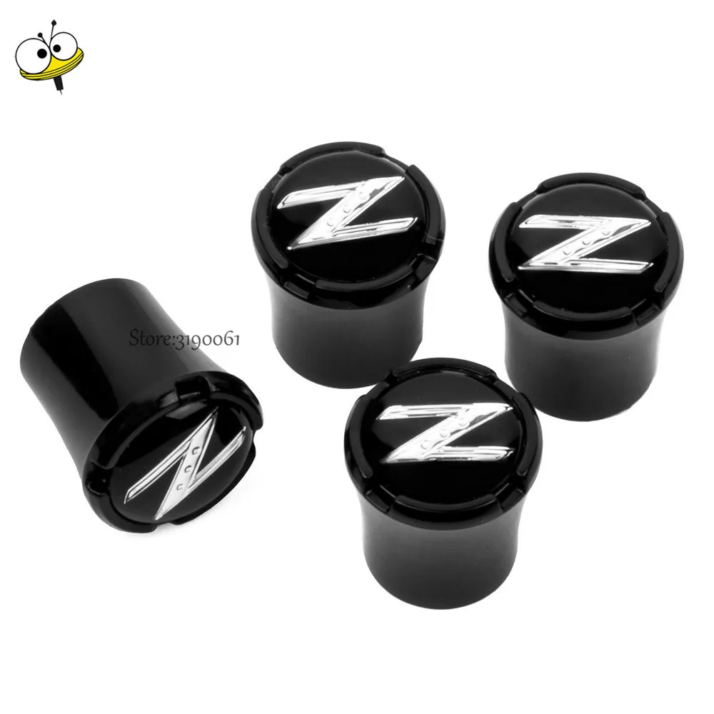 

Car-styling Wheel Tyre Tire Valve Stem Caps Rim Sticker For Z Logo for Nissan Z Pathfinder 350Z 370Z Sylphy Murano Teana Maxima