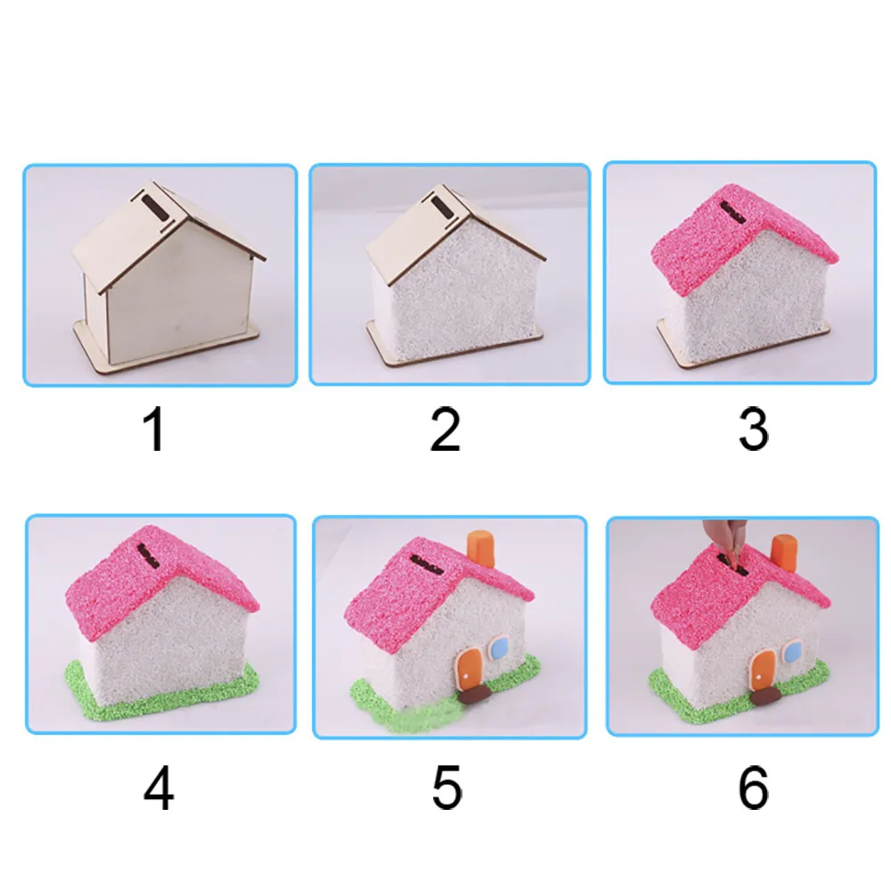 Детские игрушки DIY Миниатюрная модель головоломка кукольный домик креативная