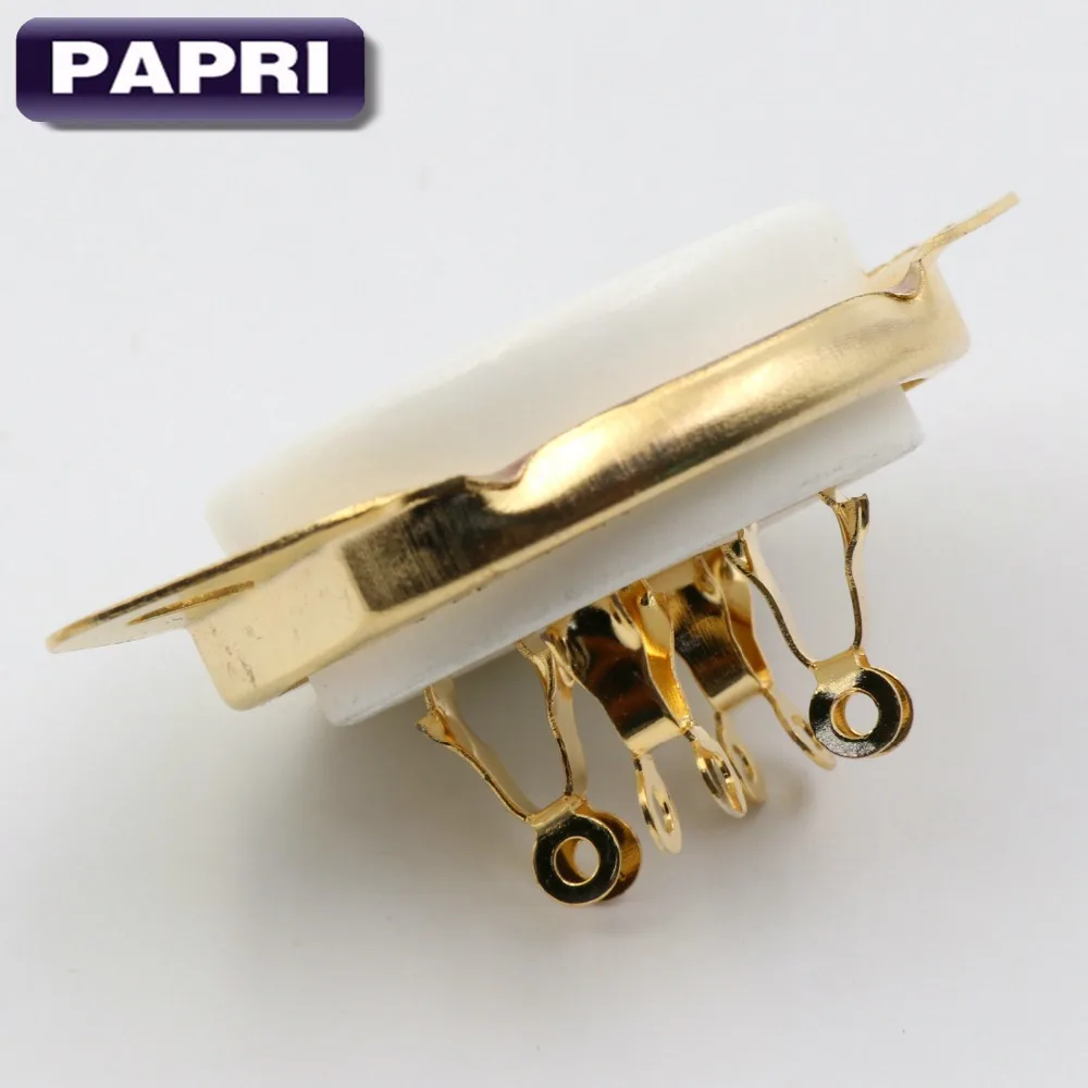 PAPRI 10 шт. Керамика 300B 2A3 5U4G 572B PX4 U4A вакуумная трубка гнездо позолоченные 4 Пина для