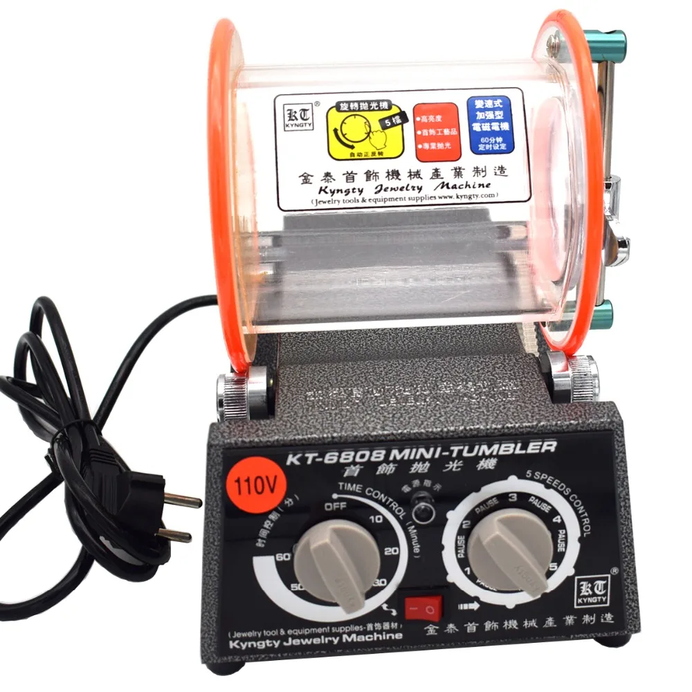 kt6808 Mini Tumbler 220v/110V 3kg Capacity Jewelry Tools and Equipment ...