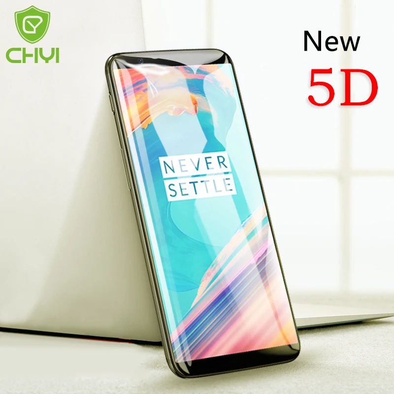 Изогнутое стекло CHYI 5D для Oneplus 8 7 pro T 6T защита экрана с полным клеем закругленная