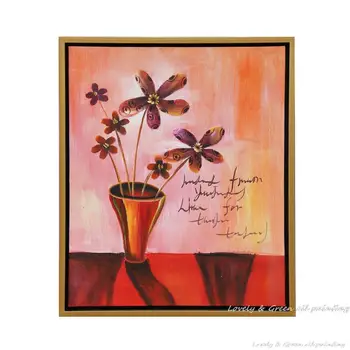 

Arthyx Free Shipping Hand Painted Flowers Oil Painting Abstract Modern Canvas Poster Wall Art For Living Room Decoration Picture