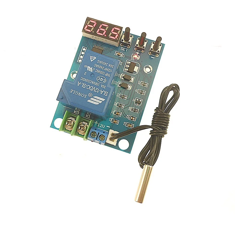 Digital display thermostat temperature control module 12V automatic ...