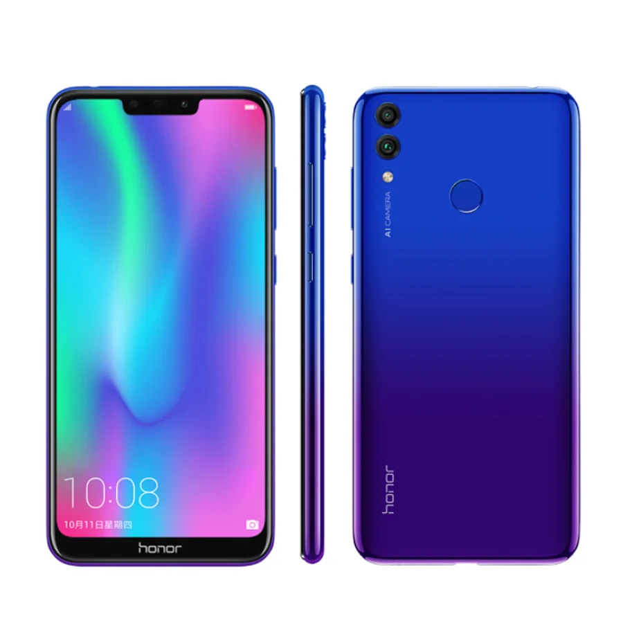 Глобальная прошивка Оригинал Honor 8C 6 26 "4G RAM 32G/64 Гб ROM Snapdragon 632 Восьмиядерный 13 МП +