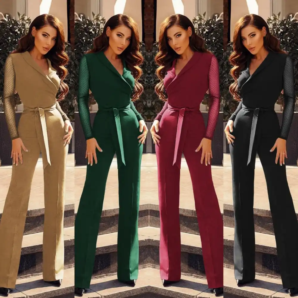 long sleeve party romper
