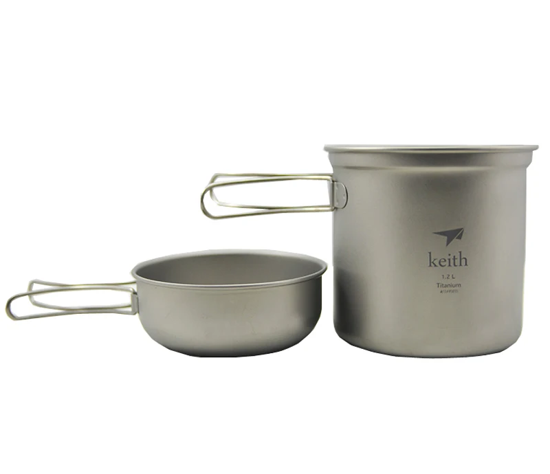 Новый только 185 г титан пот кастрюли кемпинг посуда складной чаша Ti6051|cookware
