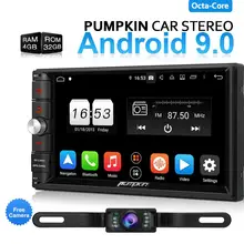 Pumpkin 2 Din 7 ''Android 9,0 Универсальный Автомобильный gps радио без dvd-плеера 4G ram 32G rom автомобильный стерео аудио Wifi 3g быстрая загрузка головного устройства