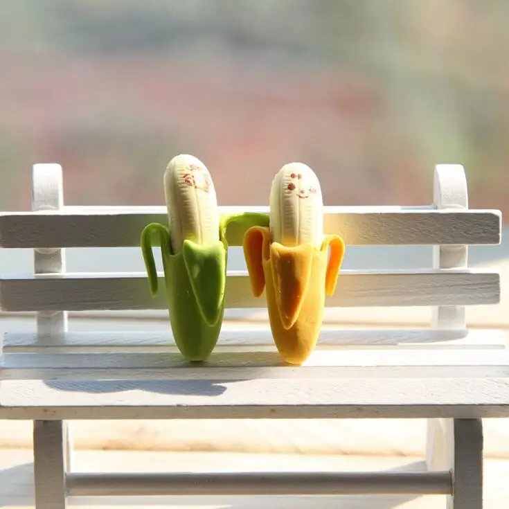 

(2pcs/lot) New banana eraser Funny kids' rubber Promotional eraserS (SS-1014)