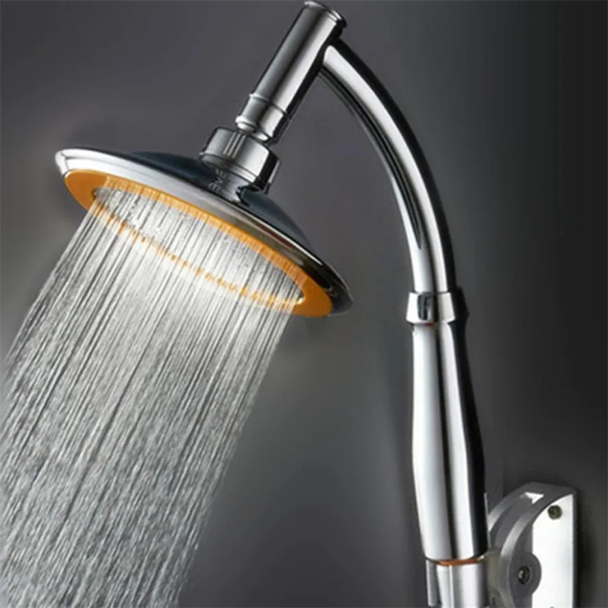 New 1pc Adjustable High Pressure Round Rainfal Sprayerl Top Bathroom Shower Head Bathroom Faucet