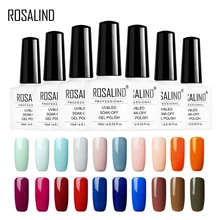 ROSALIND Гель-лак для ногтей 10 мл белая бутылка 68 цветов твердая серия для дизайна Vernis картина Полупостоянный личная гигиена