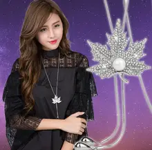 Han edition diamond snow tassel alloy deserve to act the role of the joker contracted fashion necklace pendant Christmas product