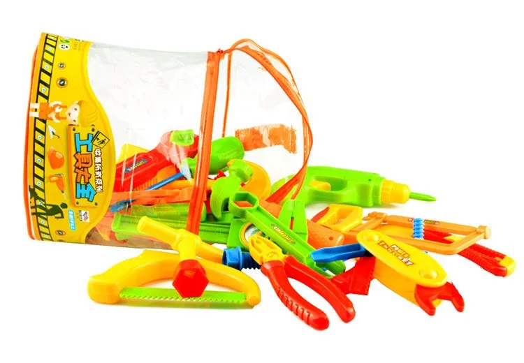 Ensemble 34 pièces outils bricolage en plastique