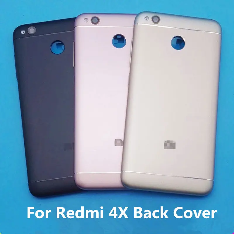 

For Xiaomi Redmi 4X Back Cover Red mi 4x Battery Cover Metal Rear Housing Door Phone Case Repair Part
