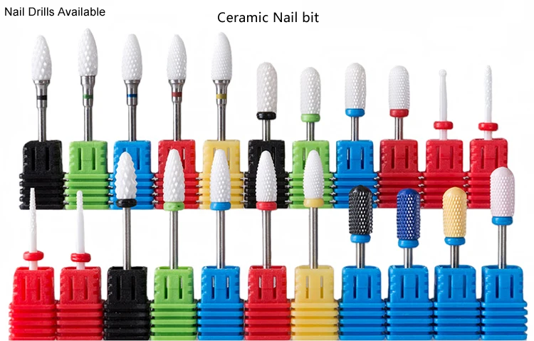 Light Ceramic Burs Podiatry Foot Callus Ceramic Nail Drill Bits