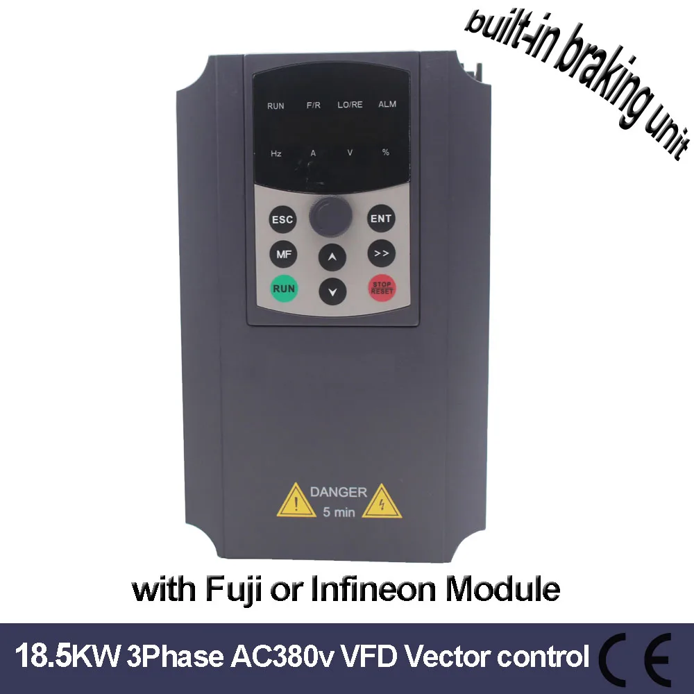 

3phase AC380V Frequency converter 18.5KW VFD AC Variable Frequency Inverter 18.5KW 38.5A output 50-60Hz CNC Driver spindle