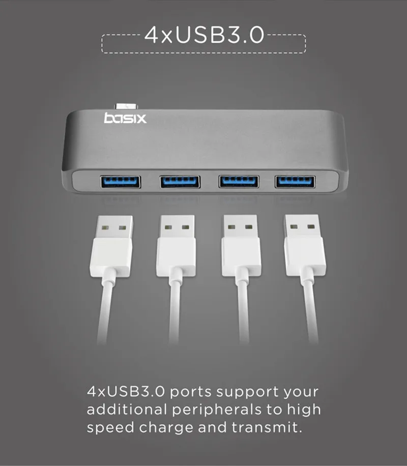 Basix usb C концентратор 4 в 1 USB Type адаптер с портами 3 0 трансмиссионный порт высокой