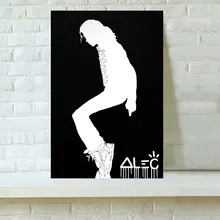 Alec монополис черный MJ MOONWALK абстрактная стена книги по искусству картина маслом плакат напечатанная Картина на холсте фотографии для гостиная домашний декор