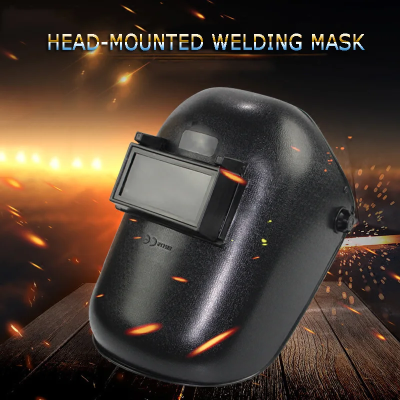 

Welding Working Mask Full Face Cover Black Welder Argon Arc Welding Two Welding Protection UV Lens Soft Comprehensive Protective