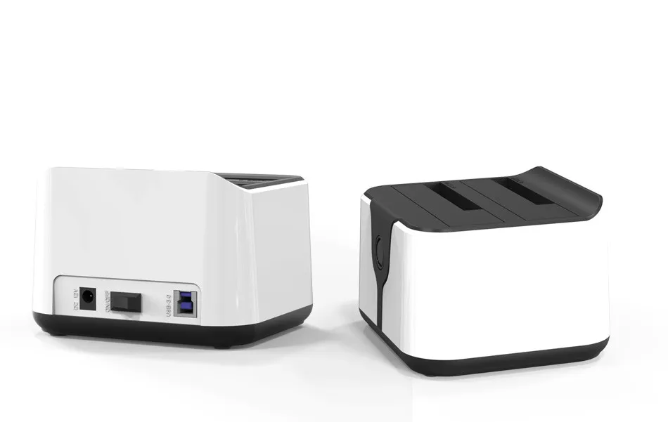 hard disk box hdd case HD05 Upgraded! 2 Bay 2.5/3.5USB 3.0 to SATA HDD SSD Docking Station Dual Bay Dock Station with Clone Function Socket 12TB Read external box hdd