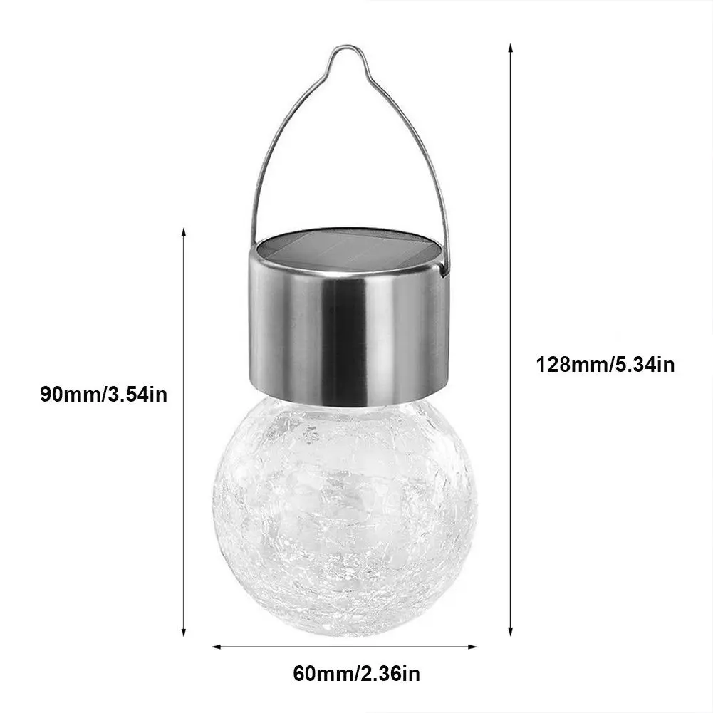 

Patio Light Outdoor Solar Yard Tree IP55 Home Lamp Decor 7-Color Party LED Hanging Crackle