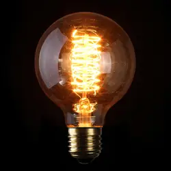Высокое качество E27 G80 60 W лампа накаливания винтаж, ретро, под старину Стиль лампа Эдисона, лампа 110/220 V