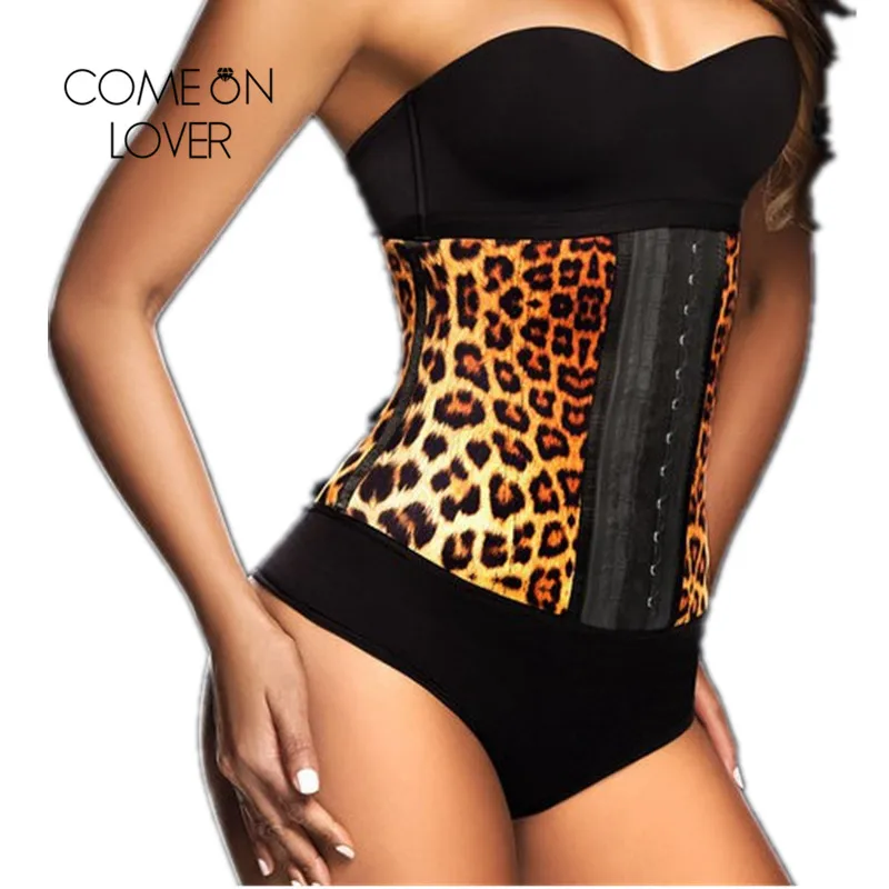 AI2223 Comeonlover Леопард секс леди корсет для уменьшения Для женщин Body Shaper Корсет для талии в продаже пояс для похудения Корректирующее белье латекс