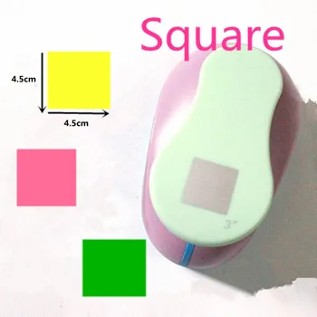 

Free Ship 3"/4.5cm Square shape EVA paper graph hole punch for greeting card handmade Geometry craft punch furador scrapbook