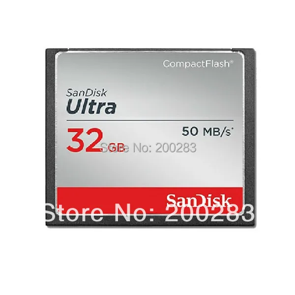 Sandisk ультра CompactFlash память карта быстрая скорость 333 X 50 MB / s CF DSLR и HD видеокамера 32 G |
