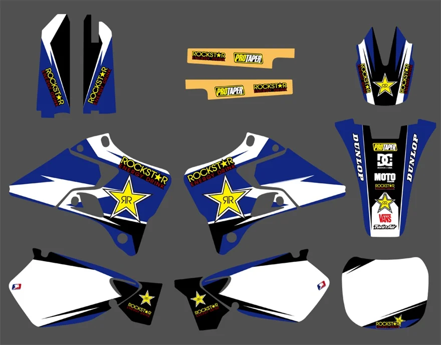 

Star New Style GRAPHICS&BACKGROUNDS DECALS STICKERS Kits for YAMAHA Motorcycle YZ 125 YZ 250 1996 1997 1998 1999 2000 2001
